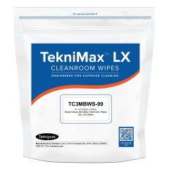 Teknipure TC3MBWS-99 TekniMax&trade; LX Microfiber Weaved Cleanroom Wipes, 9" x 9" (Case of 1,500)