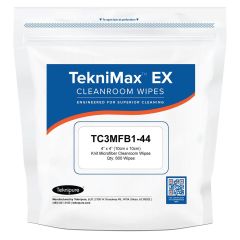 Teknipure TC3MFB1-44 TekniMax&trade; EX Microfiber Knit Cleanroom Wipes, 4" x 4" (Case of 6,000)