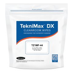 Teknipure TZ1MF-44 TekniMax&trade; DX Microfiber Nonwoven Cleanroom Wipes, 4" x 4" (Case of 6,000)