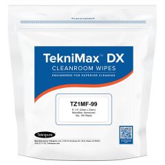 Teknipure TZ1MF-99 TekniMax&trade; DX Microfiber Nonwoven Cleanroom Wipes, 9" x 9" (Case of 1,500)