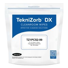 Teknipure TZ1PCS2-99 TekniZorb&trade; DX Polycellulose Nonwoven Cleanroom Wipes, 9" x 9" (Case of 3,000)