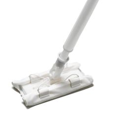 Texwipe TX7102 ClipperMop&trade; Complete Mop System, includes 7" Mop Head & 29"-53" Telescoping Handle