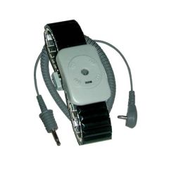 Transforming Technologies WB5050L Dual Conductor Metal Wrist Band, Large, includes 5' Coil Cord