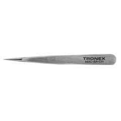 Tronex M3C-SA Mini Stainless Steel Tweezer with Slight Tapered Extra Short Fine Tips