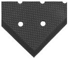 Andersen 496 Complete Comfort Indoor/Outdoor Anti-Fatigue Mat with Drainage Holes, Black