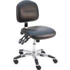 Lissner Lincoln Series Desk Height Chair with Standard Seat & Back, Vinyl, Aluminum Base