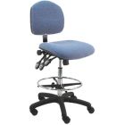 Lissner Lincoln Series Bench Height Chair with Standard Seat & Back, Fabric, Nylon Base
