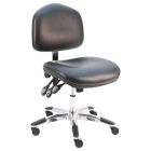 Lissner Washington Series Desk Height Chair with Large Seat & Back, Vinyl, Aluminum Base