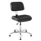 Bevco 8050 Doral Desk Height ESD Chair with Polished Aluminum Base, Fabric