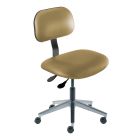 BioFit BTW-L-RC Desk Height Chair with Polished Cast Aluminum Base & Glides, 17"-22"
