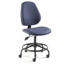 BioFit MVMT Tech Series Desk Height Chair with Tubular Steel Base & Attached Footring, Fabric