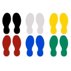 Brady ToughStripe® Polyester Footprints, 10" x 3.5" (Pack of 10)