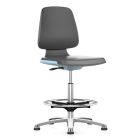 Cramer Citrus High-Height Cleanroom ESD Chair with Polished Aluminum Base, Polyurethane