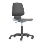 Cramer Citrus Desk Height Cleanroom Chair with Black Nylon Base, Synthetic Leather
