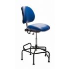 ergoCentric Ind. L2F Bench Height Chair with Tilt Control, Vinyl