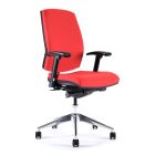 Gibo/Kodama EAL52BCS Alpha Series Desk Height ESD Office Chair with Polished Aluminum Base, Conductive Fabric