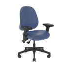 healtHcentric Nursing Station Chair with Black Nylon Base, IC+ Infection Control Upholstery