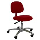 Industrial Seating Series 60 Desk Height ESD Chair with Polished Aluminum Base, Conductive Fabric