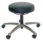 Industrial Seating Series 65 Desk Height Stool with Polished Aluminum Base, Vinyl