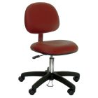 Industrial Seating Series 45 Bench Height Cleanroom ESD Chair with Black Nylon Base, Dissipative Viny