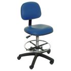 Industrial Seating Series 60 Bench Height Chair with Black Nylon Base, Vinyl