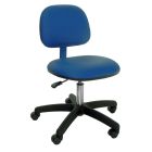 Industrial Seating Series 60  Desk Height Cleanroom Chair with Black Nylon Base, Vinyl 