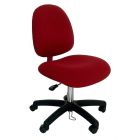 Industrial Seating Series 20W Desk Height ESD Chair with Wide Waterfall Seat & Black Nylon Base, Conductive Fabric