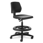 WS23 Bench Height Utility Stool with Back & Seat Tilt Adjustment