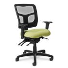 Office Master YS Series Desk Height Chair with Black Nylon Base, Fabric