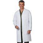 Fashion Seal® 3495 Cotton Poplin Knee-Length Unisex Lab Coat with 1 Inner & 2 Oversized Outer Pockets, White