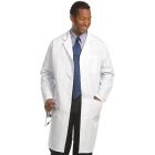 Fashion Seal® 482 Heavyweight Twill Knee-Length Mens' Lab Coat with 1 Inner & 2 Outer Pockets, White