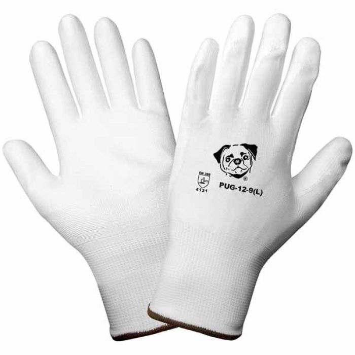 13-Gauge Nylon Knit ESD Inspection Gloves, White