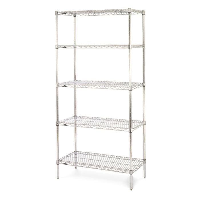 Stainless Steel Wire Shelving Unit, 30 X 18 Wire Shelving