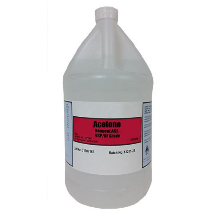 Acetone, ACS/USP-Grade, 1 Gallon Plastic Bottles