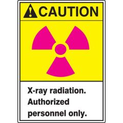 "X-RAY RADIATION" ANSI Caution Sign, 10" x 14"