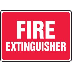 "FIRE EXTINQUISHER" Sign, 14" x 10"