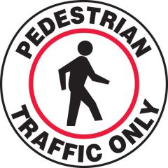 Accuform MFS725 Slip-Gard™ Adhesive Floor Sign, "Pedestrian Traffic Only", 17"