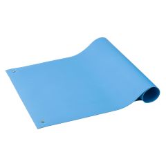ACL 6212436 SpecMat-H Single Layer Static Dissipative Vinyl Mat with 2 Snaps, Light Blue, 24" x 36"