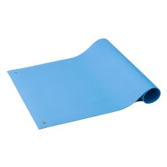 ACL 6212472 SpecMat-H Single Layer Static Dissipative Vinyl Mat with 2 Snaps, Light Blue, 24" x 72"