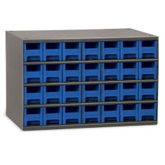 Akro-Mils 19228 19-Series Steel Storage Cabinet, holds 28 Drawers, 11" x 17" x 11"