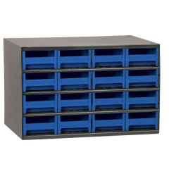 Akro-Mils 19416 19-Series Steel Storage Cabinet, holds 16 Drawers, 11" x 17" x 11"