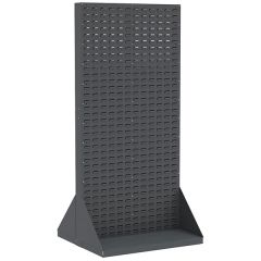 Akro-Mils 30653 Double-Sided Heavy Duty Free Standing Louvered Hanging Bin Panel, Gray, 36" x 75" Tall