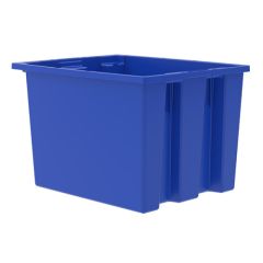 Akro-Mils 35195 Nest & Stack Totes, 15.5" x 19.5" x 13" Blue