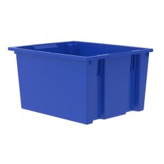 Akro-Mils 35230 Nest & Stack Totes, 19.5" x 23.5" x 13" Blue