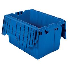 Akro-Mils 39120 KeepBox Attached Lid Container, 15" x 21.5" x 12.5" Blue