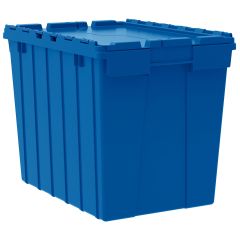 Akro-Mils 39170 KeepBox Attached Lid Container, 15" x 21.5" x 17" Blue