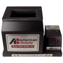 American Beauty D-1400C Digital Extra-Large Deep Well Digital Solder Pot with Ceramic Coated Crucible, 25/36 Ib. Capacity Front Side