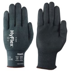 Ansell 11-541 HyFlex® 18-Gauge Anti-Static Cut-Resistant Kevlar® Gloves, Gray