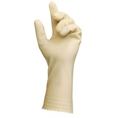 Ansell 88-394 Versatouch® Unlined Chlorinated 20 Mil Latex Gloves, Natural