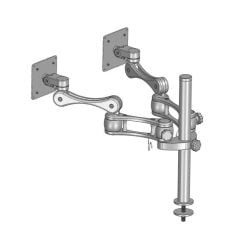 Arlink 4059 Post Mount Articulating Dual Flat Panel Monitor Arm